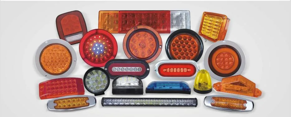 White Clear Lens Can Be Customized Round Sealed LED Trailer Stop/Turn/Brake Tail Lamps lights