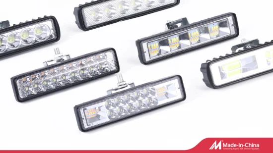 자동차 헤드 라이트 보트 트랙터 12V 24V 48W 6 인치 COB 홍수 자리 LED 작업 표시 줄 LED 운전 안개 빛 4X4 Offroad 트럭 자동차 오토바이에 대 한 LED 라이트 바