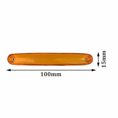 버스 트럭 트레일러, 빨간색 램프, 주차 조명, 미등, 트럭 액세서리용 9 LED 24V 측면 마커 조명